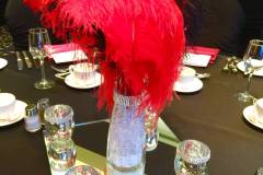 masquerade-corporate-event-ostrich-feather-centrepiece-sizzle-with-decor-casino-lac-leamy-13