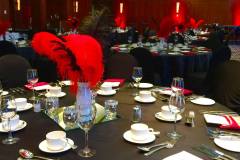 masquerade-corporate-event-ostrich-feather-centrepiece-sizzle-with-decor-casino-lac-leamy-17