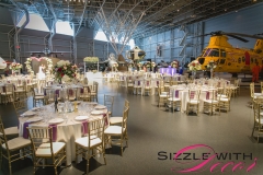 Canada Aviation and Space Museum - Wedding Decor - Theresa and Christopher