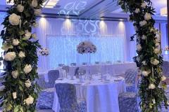 Custom-wedding-reception-decorations-floral-arch-brookstreet-hotel-15